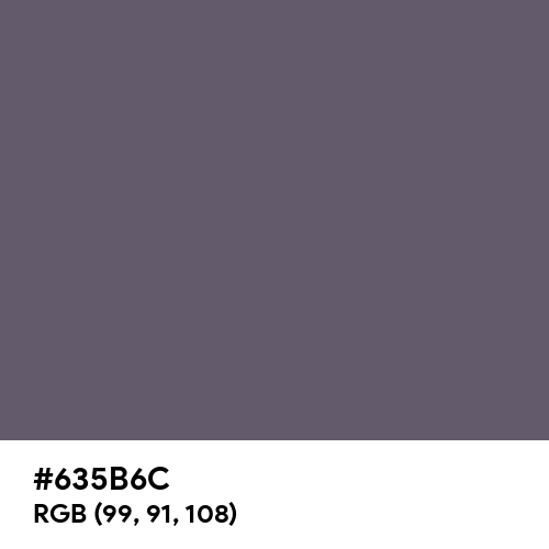 Granite Gray (Hex code: 635B6C) Thumbnail