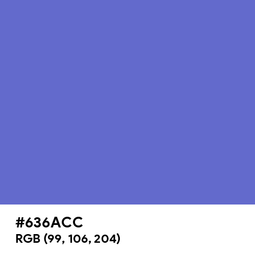 Slate Blue (Hex code: 636ACC) Thumbnail