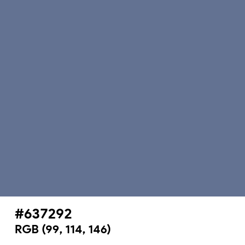 Dark Blue-Gray (Hex code: 637292) Thumbnail