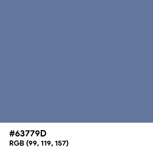 Cashmere Blue (Hex code: 63779D) Thumbnail