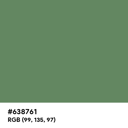 Russian Green (Hex code: 638761) Thumbnail