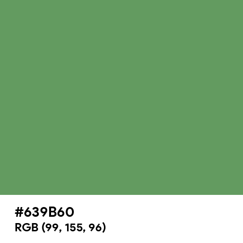 Russian Green (Hex code: 639B60) Thumbnail