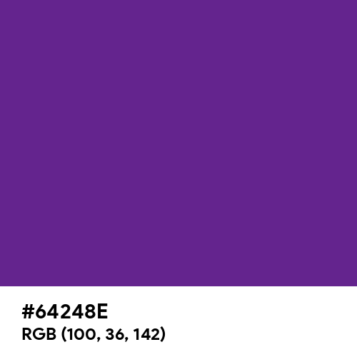 American Violet (Hex code: 64248E) Thumbnail