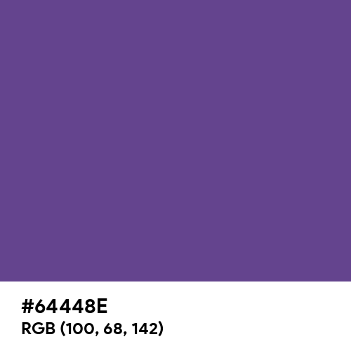 Dark Lavender (Hex code: 64448E) Thumbnail
