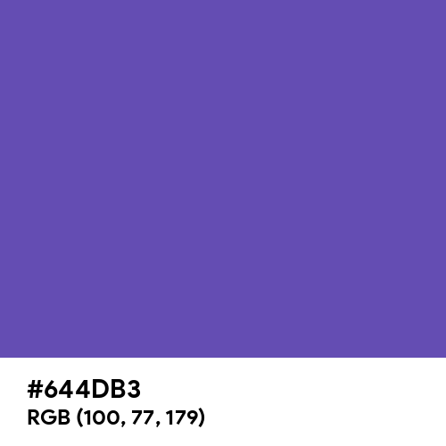 Plump Purple (Hex code: 644DB3) Thumbnail