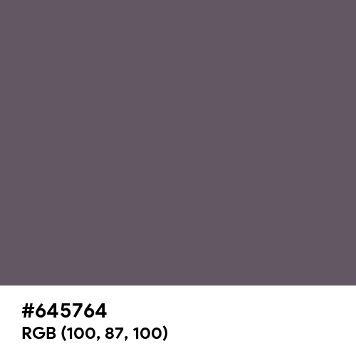 Granite Gray (Hex code: 645764) Thumbnail
