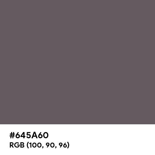 Granite Gray (Hex code: 645A60) Thumbnail