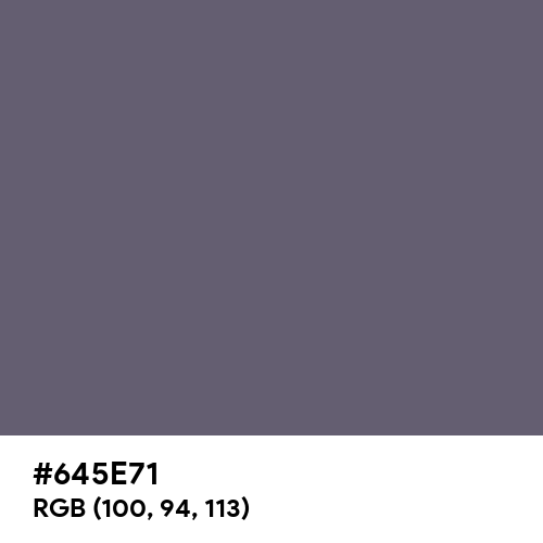 Granite Gray (Hex code: 645E71) Thumbnail