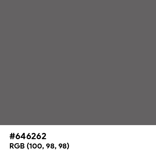 Granite Gray (Hex code: 646262) Thumbnail