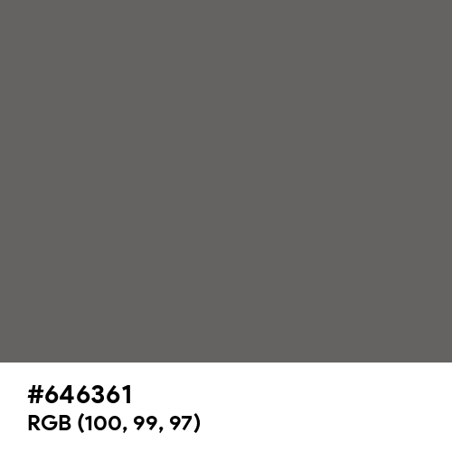 Granite Gray (Hex code: 646361) Thumbnail