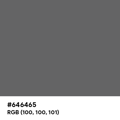 Granite Gray (Hex code: 646465) Thumbnail