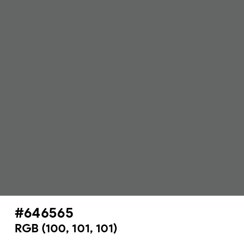 Granite Gray (Hex code: 646565) Thumbnail