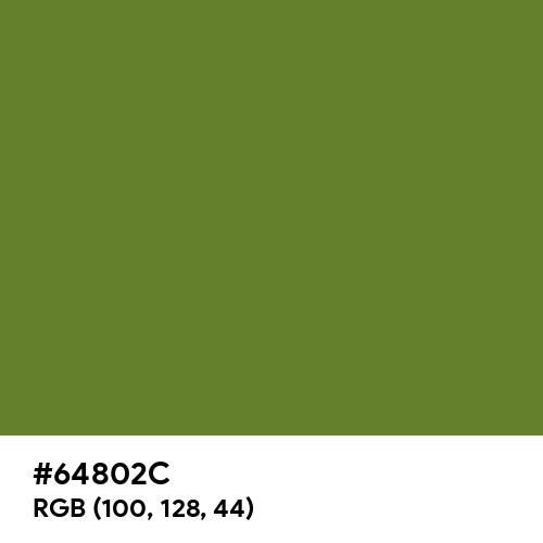 Maximum Green (Hex code: 64802C) Thumbnail