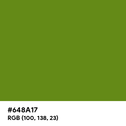 Olive Drab (#3) (Hex code: 648A17) Thumbnail