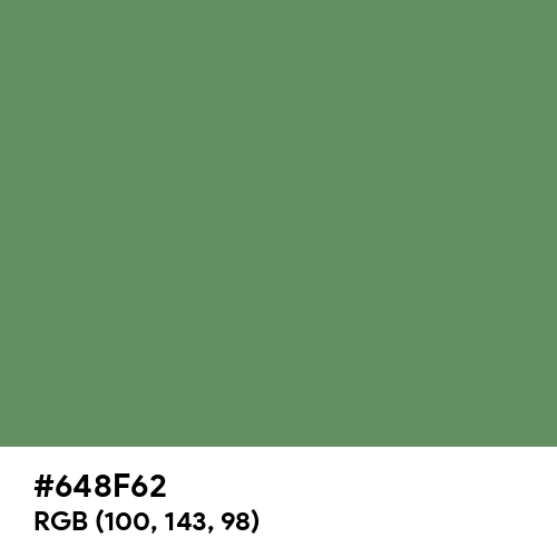 Russian Green (Hex code: 648F62) Thumbnail