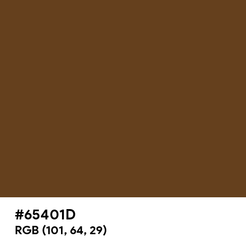 Perma-Brown (Hex code: 65401D) Thumbnail