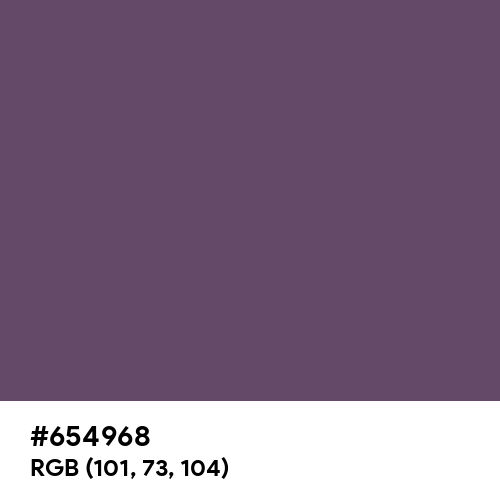 English Violet (Hex code: 654968) Thumbnail