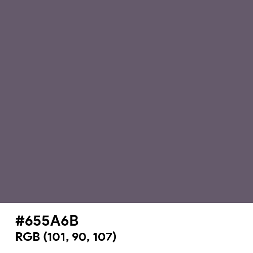 Granite Gray (Hex code: 655A6B) Thumbnail