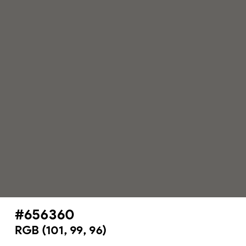 Granite Gray (Hex code: 656360) Thumbnail