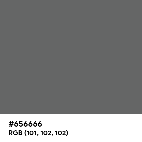 Granite Gray (Hex code: 656666) Thumbnail