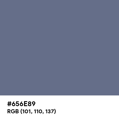 Dark Blue-Gray (Hex code: 656E89) Thumbnail