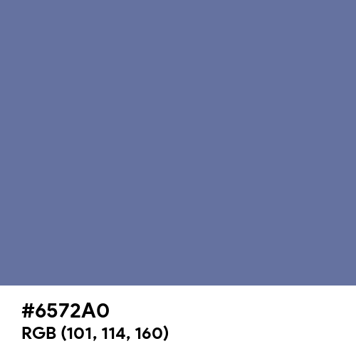 Dark Blue-Gray (Hex code: 6572A0) Thumbnail