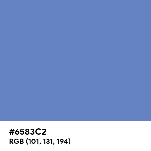 Silver Lake Blue (Hex code: 6583C2) Thumbnail