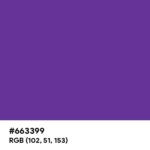 Rebecca Purple (Hex code: 663399) Thumbnail