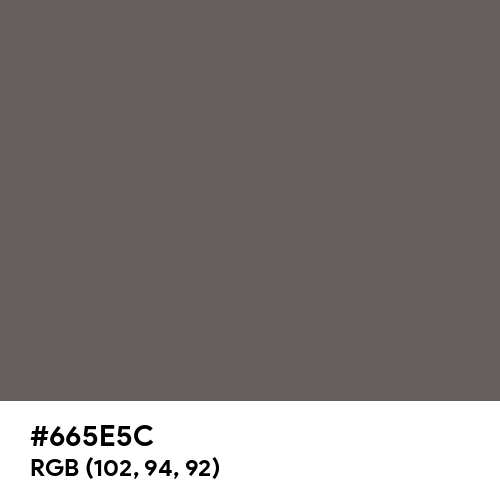 Granite Gray (Hex code: 665E5C) Thumbnail