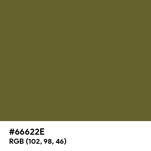 Mustard Green (Hex code: 66622E) Thumbnail