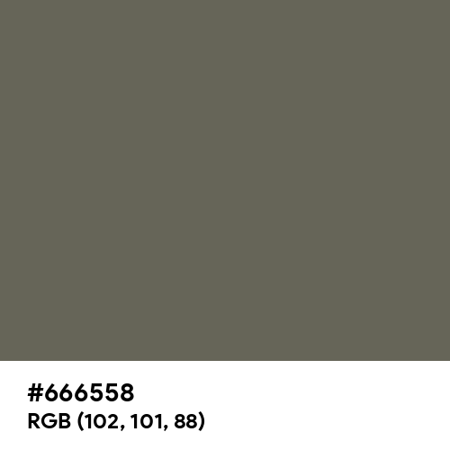 Granite Gray (Hex code: 666558) Thumbnail