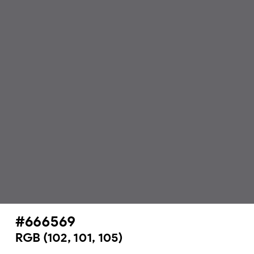 Granite Gray (Hex code: 666569) Thumbnail