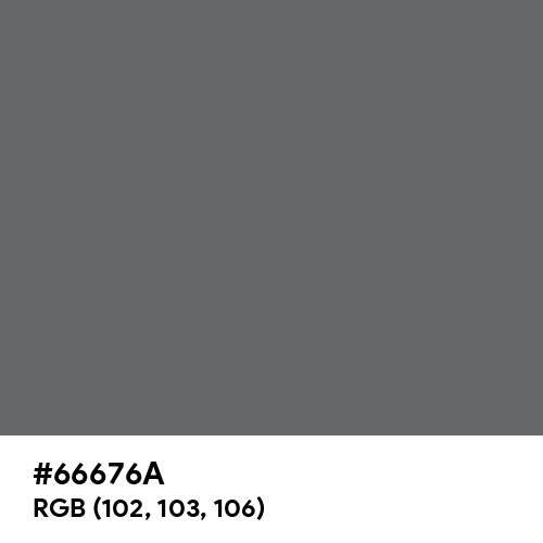 Granite Gray (Hex code: 66676A) Thumbnail