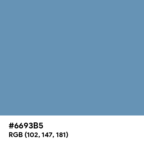 Crystal Blue (Hex code: 6693B5) Thumbnail
