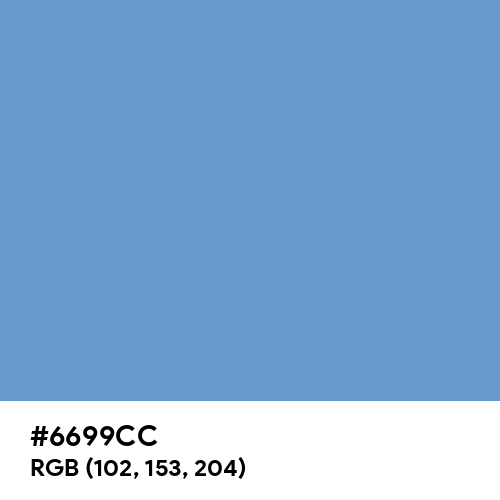 Blue-Gray (Hex code: 6699CC) Thumbnail