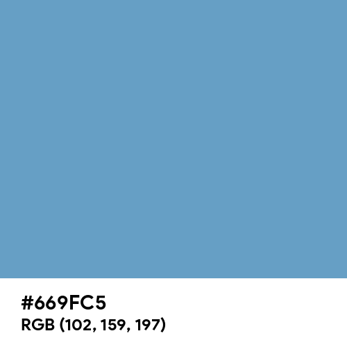 Cerulean Frost (Hex code: 669FC5) Thumbnail