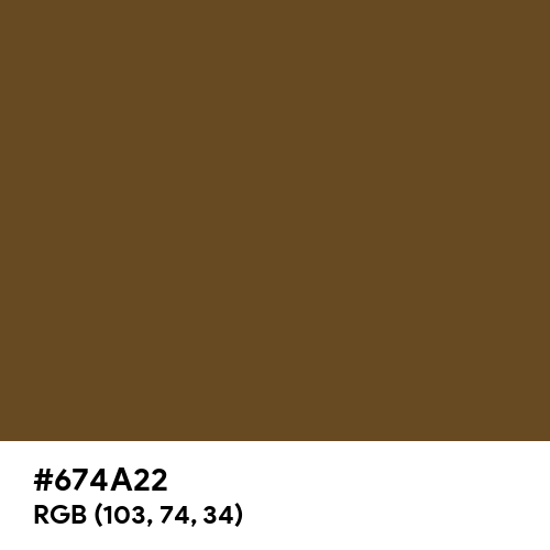 Brown-Nose (Hex code: 674A22) Thumbnail