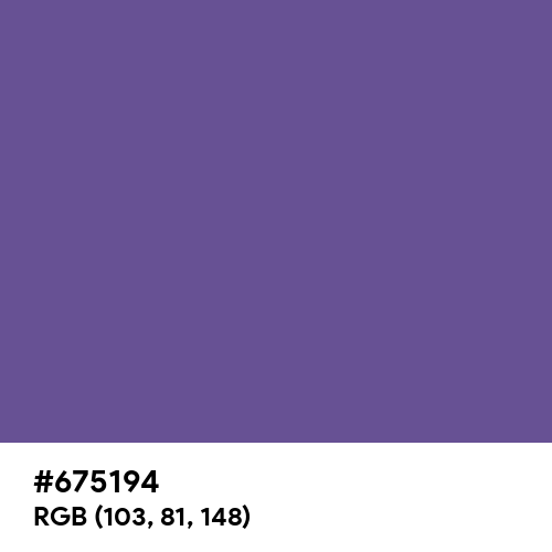 Dark Lavender (Hex code: 675194) Thumbnail