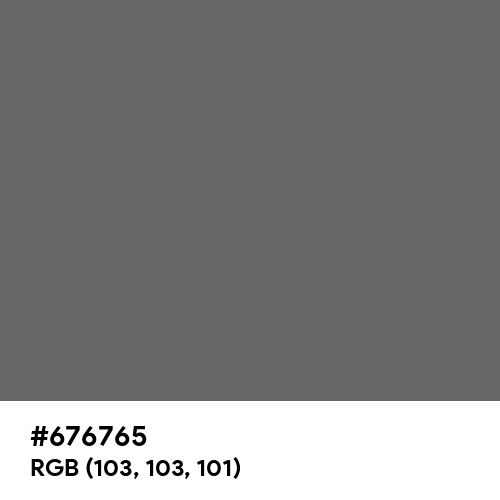 Simple Gray (Hex code: 676765) Thumbnail