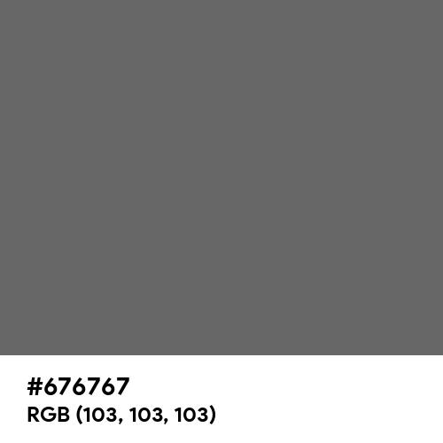 Granite Gray (Hex code: 676767) Thumbnail