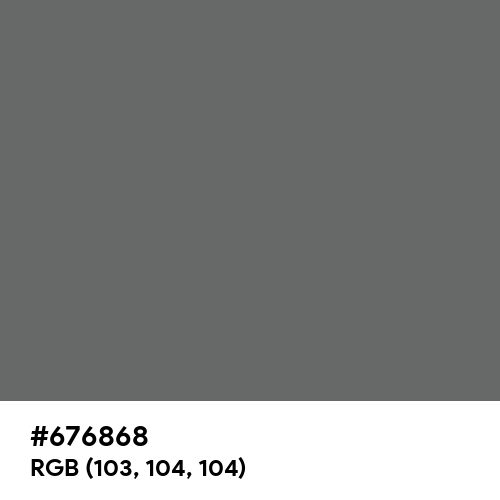 Granite Gray (Hex code: 676868) Thumbnail