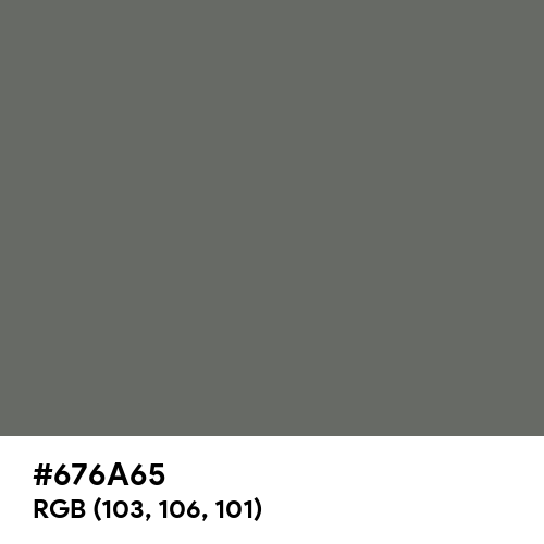 Granite Gray (Hex code: 676A65) Thumbnail
