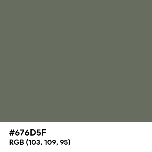 Granite Gray (Hex code: 676D5F) Thumbnail