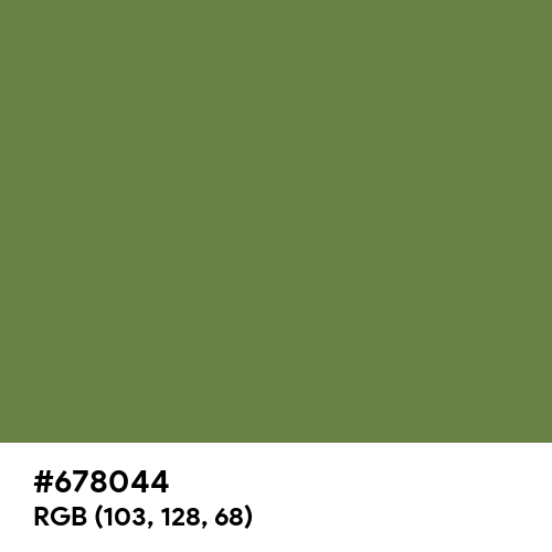 Lizard Green (Hex code: 678044) Thumbnail