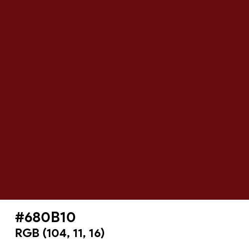 Blood (Organ) (Hex code: 680B10) Thumbnail
