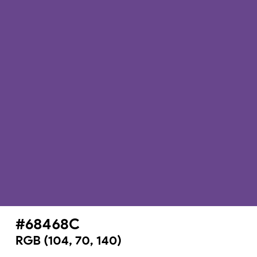 Mystic Purple (Hex code: 68468C) Thumbnail