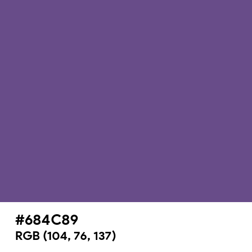 Dark Lavender (Hex code: 684C89) Thumbnail
