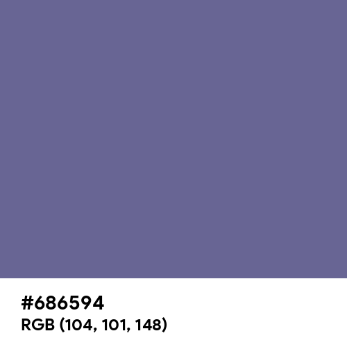 Dark Blue-Gray (Hex code: 686594) Thumbnail