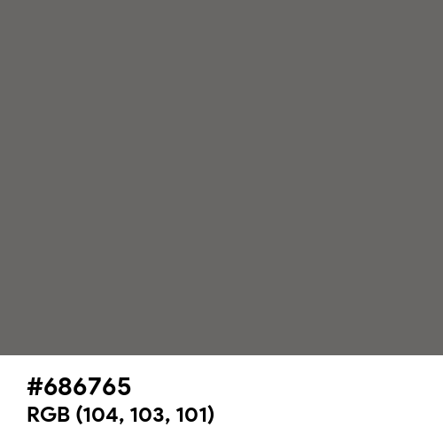 Granite Gray (Hex code: 686765) Thumbnail
