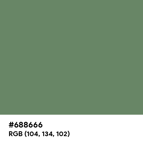 Russian Green (Hex code: 688666) Thumbnail